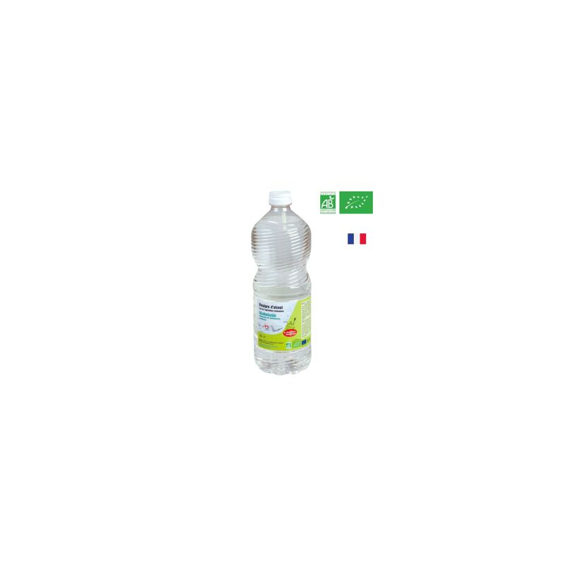 Vinaigre blanc alcool bio 8° 1L ménager multi-usage écologique