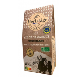 RIZ DE CAMARGUE IGP -ROND BLANC BIO ETUI 500G