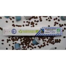 Capsules Pérou biodégardables Nespresso (x10)