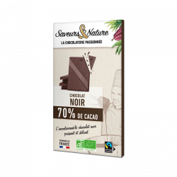 Chocolat noir 70% de cacao 80g