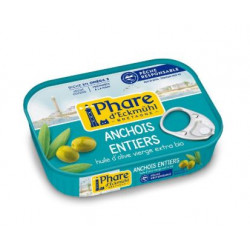 Anchois entiers à l'huile d'olive Bio 115g
