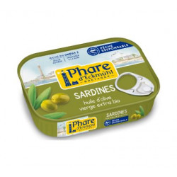 Sardine pêche responsable" à l'huile d'olive bio 135g"