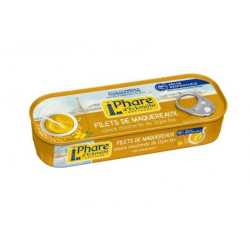 Filets de maquereaux pêche responsable" à la sauce moutarde de Dijon bio 144g"