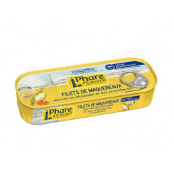 Filets de maquereaux pêche responsable"marinés au Muscadet et aromates bio 151g"