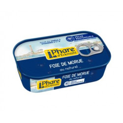 Foie de morue pêche responsable au naturel 121g