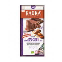 Chocolat au lait amandes caramel fleur de sel 180g