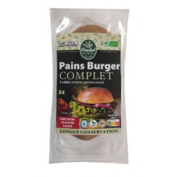 Pain complet pour burger x4 250g