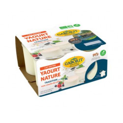 Yaourt Gaborit nature au lait entier 4x125g