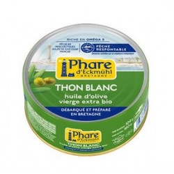 Thon blanc germon pêche responsable", à l'huile d'olive vierge extra bio 160g"