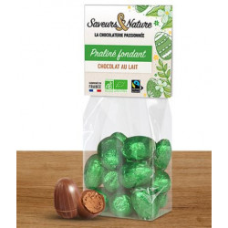 Oeufs praliné noisette enrobés de chocolat au lait (150g)