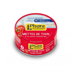 Miettes de thon listao "à la sauce tomate bio" pêche responsable 160g