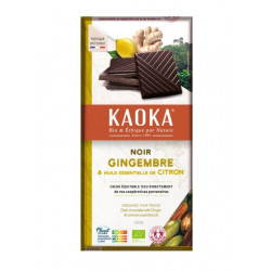 Chocolat noir 58% citron gingembre 100g