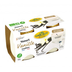Yaourt aromatisé vanille lait 1/2 écrémé 2x125g