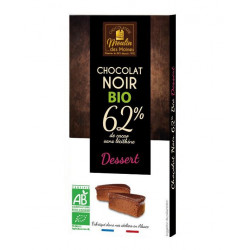 Chocolat de pâtisserie noir 62% de cacao 100g spécial dessert