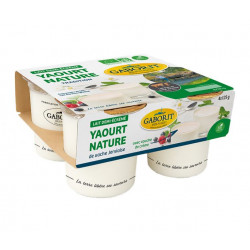 Yaourt Gaborit nature au lait 1/2 écrémé 4x125g
