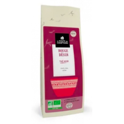 Thé noir ROUGE DÉSIR 100g Rose, litchi, cerise