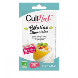 Gélatine alimentaire 11g (5 à 7 feuilles)