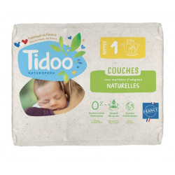 Couches écologiques voile naturel T1 2-5kg, paquet de 24 couches