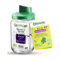 Germoir bocal + graines à germer bio sans emballage - Kit de démarrage tout-en-un