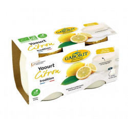 Yaourt aromatisé citron sucré lait 1/2 écrémé 2x125g