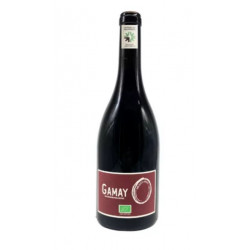 Vin rouge Gamay Zéro - sans SO² ajoutés - IGP VAL DE LOIRE