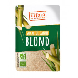 Sucre de canne blond en poudre, sachet de 1kg