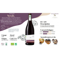 Vin rouge Syrah