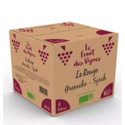 Vin rouge BIB 3L - LE ROUGE GRENACHE SYRAH - Le Fruit des Vignes