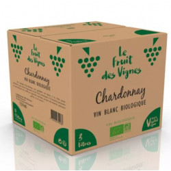 Vin Blanc BIB 3L - CHARDONNAY - Le Fruit des Vignes
