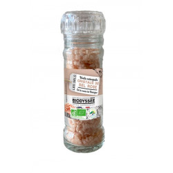 Cristaux de sel rose des Pyrenées en moulin 90g