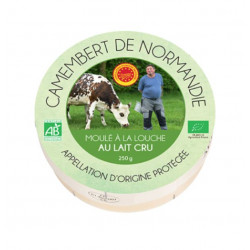 Camembert de Normandie AOP au lait cru, moulé à la louche, 250g